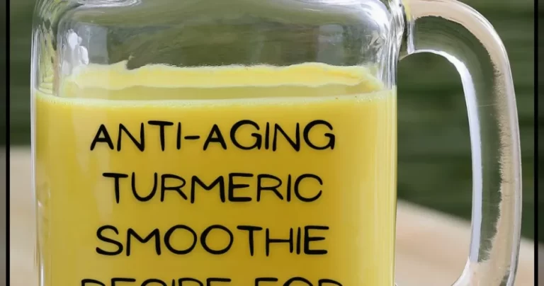 The Best Anti-Aging Turmeric Smoothie Recipe For Young And Clear Skin
