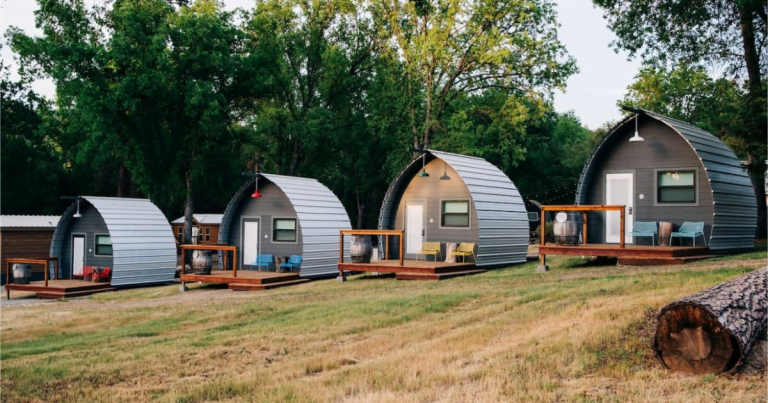 This Tiny Home Kit Allows You To Build A Cute Arched Cabin For Less Than $1500