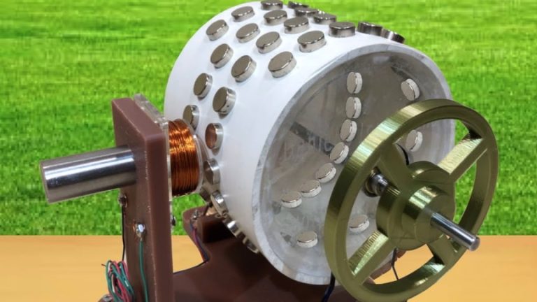 Self-Built Free Energy Motor Using Magnetic Cancellation